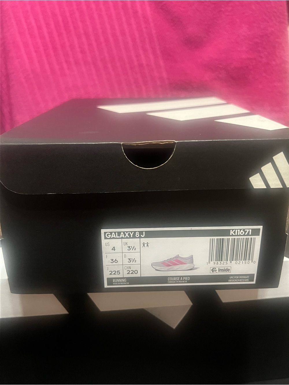 adidas Black Shoe Box with White Logo